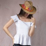 Blusa blanca manga bolero