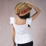 Blusa blanca manga bolero